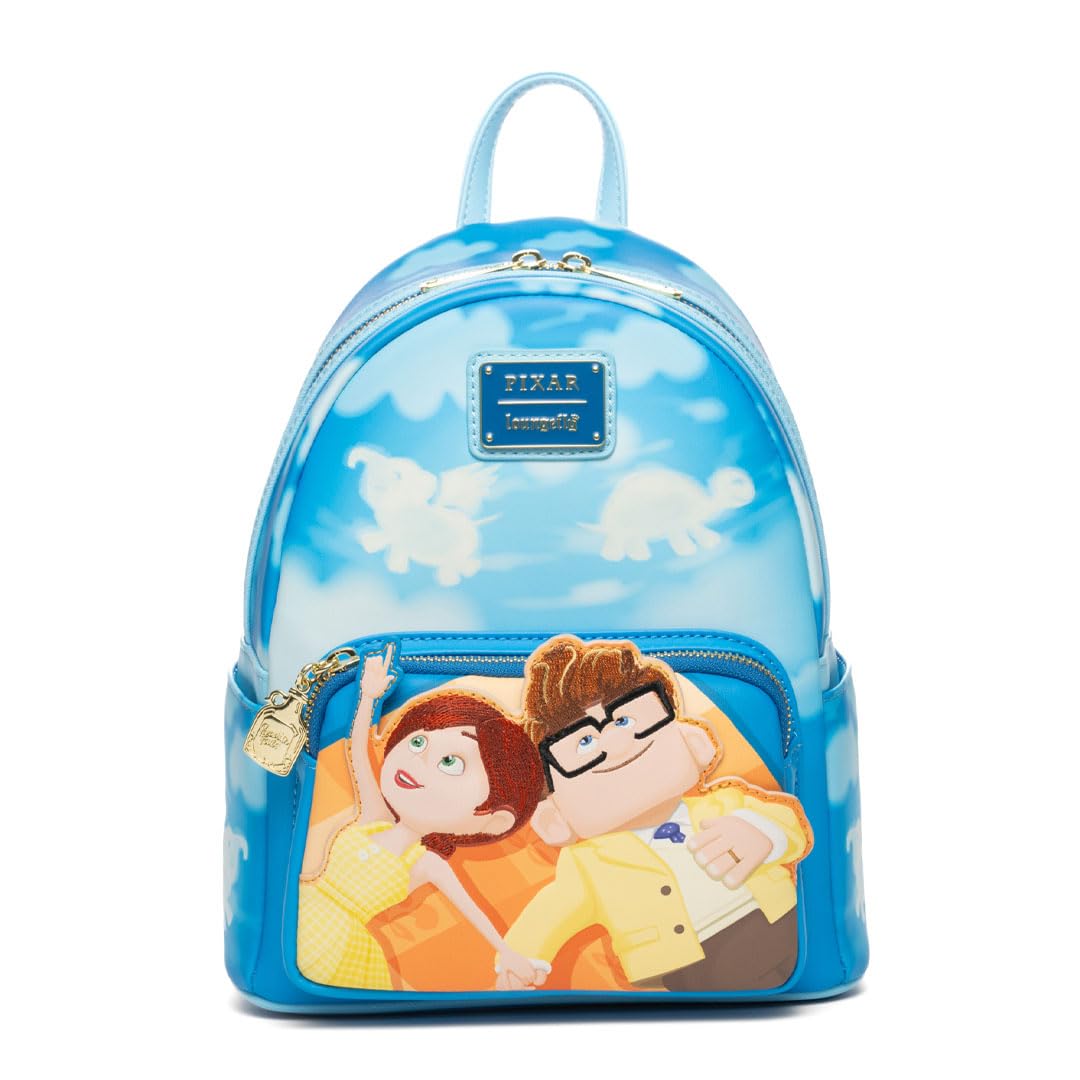 Loungefly Disney Pixar Up Glow In The Dark Carl and Ellie In The Clouds Womens Backpack