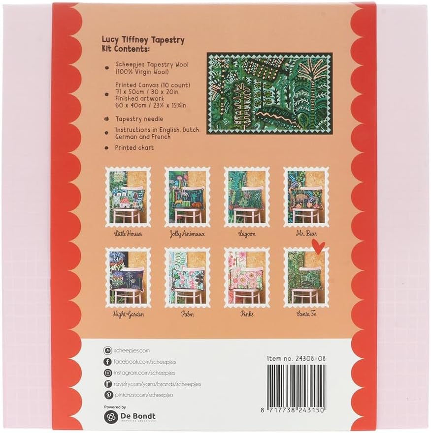 Scheepjes Lucy Tiffney Tapestry Kit Santa Design 24 x 16 in (60 x 40 cm) 1 kit