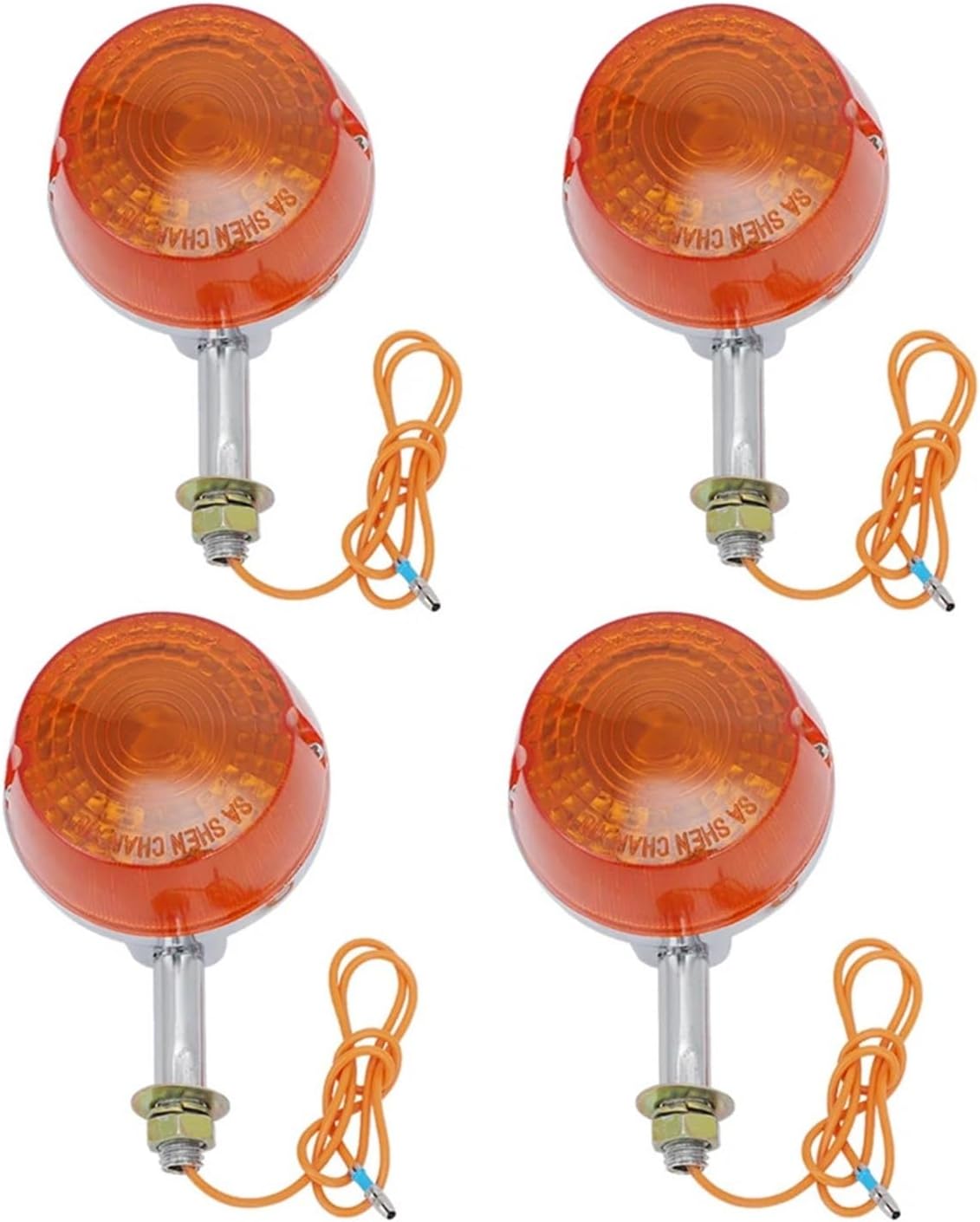 Motorcycle Turn Signal Light For Suzuki FA50 FA50X Shuttle Scooter RV90 RV125 1980-1991 Indicators Flashers Blinkers Amber Lamp(2PCS)