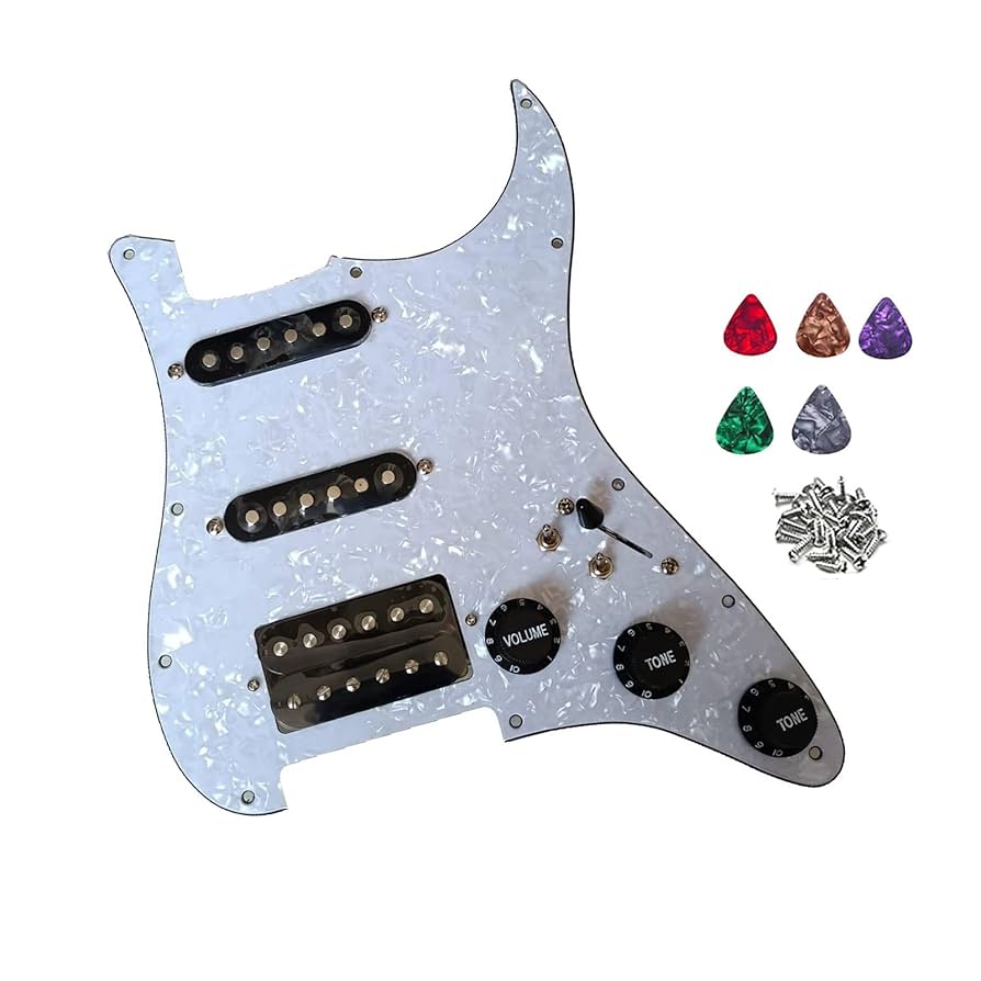 エレキギター ハムバッカー搭載 Amazon | Musiclily Basic SSSストラトキャスター用配線済み