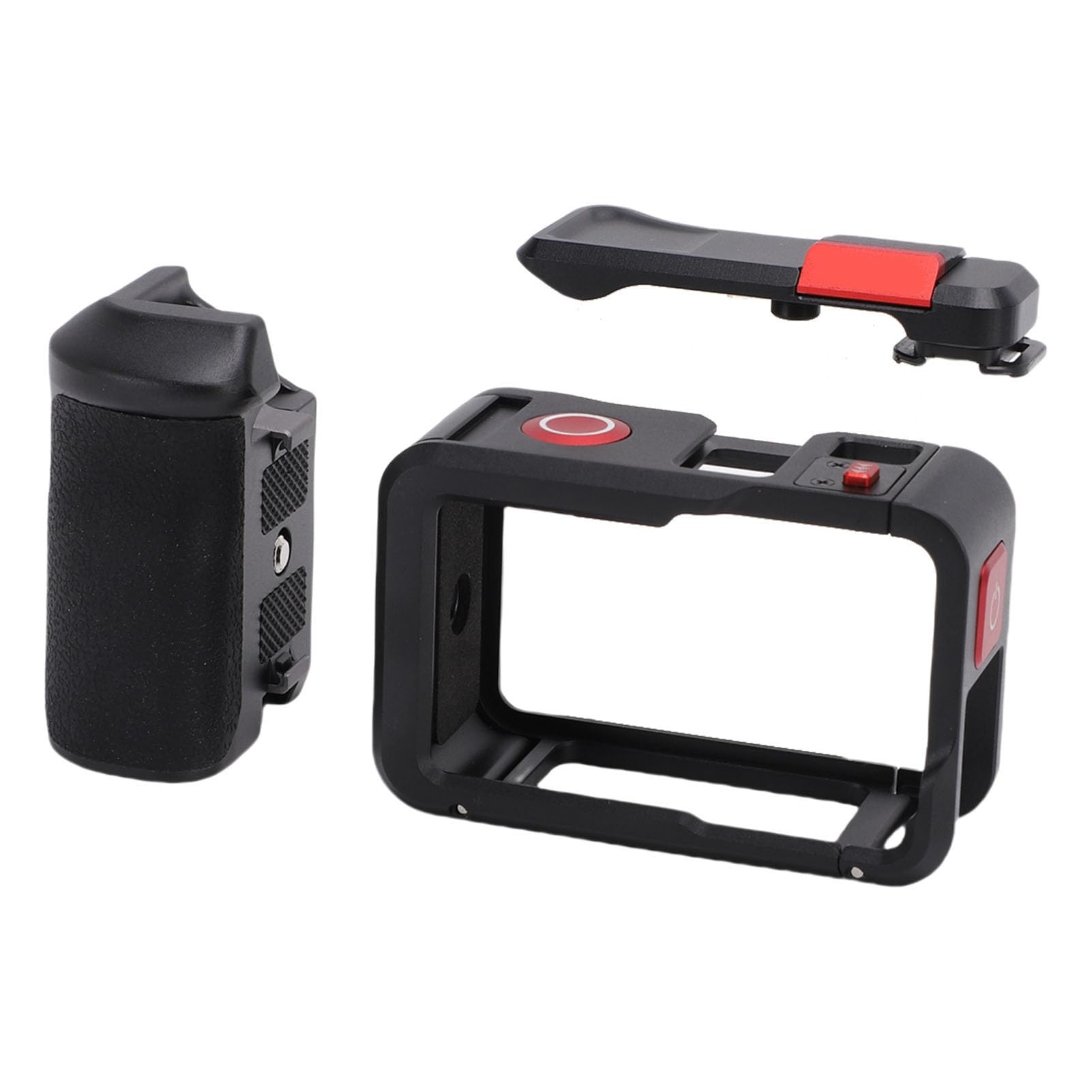 CHICIRIS Kit Impugnatura per Fotocamera Street, Supporto per Maniglia Modulare in Lega di Alluminio con Supporto per Slitta Fredda per ACTION 4 3 5 PRO, Impugnatura Ergonomica Antiscivolo per