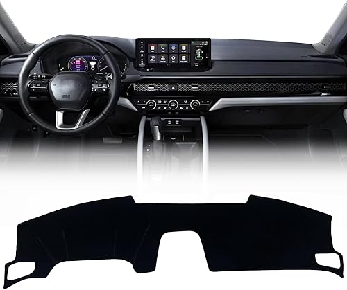 Miniatura 1 de Cubierta de consola central negra de ajuste personalizado, protector para salpicadero, protector solar, alfombra compatible con Honda Accord 2022