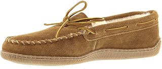 Men's Sheepskin Hardsole Moccasin Slippers