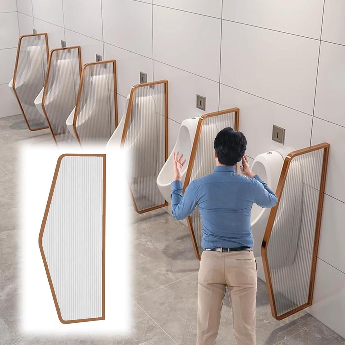 Cloison de séparation de salle de bain brise-vue verre 2 pces