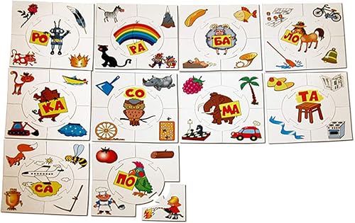 Miniatura 5 de Juego de tarjetas de rompecabezas ruso de lectura de sílabas - Tarjetas para niños en idioma ruso - Tarjetas didácticas de sílaba rusa