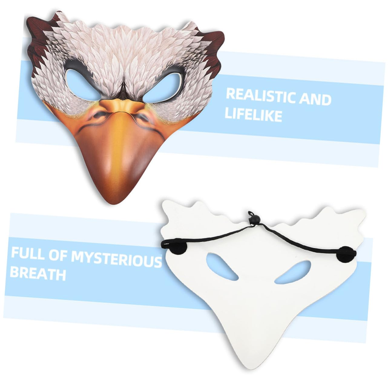 GALPADA Halloween Decorative Masks Set of 2 Animal Theme Half Masks for Masquerade Parties