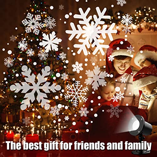 New 2023 Christmas Snowflake Projector Lights,Indoor Outdoor Waterproof Led Snowfall Projection Lamp For Christmas Theme Party, Holiday, Halloween, Home Birthday Party And Garden Xmas Decoration #TOP6