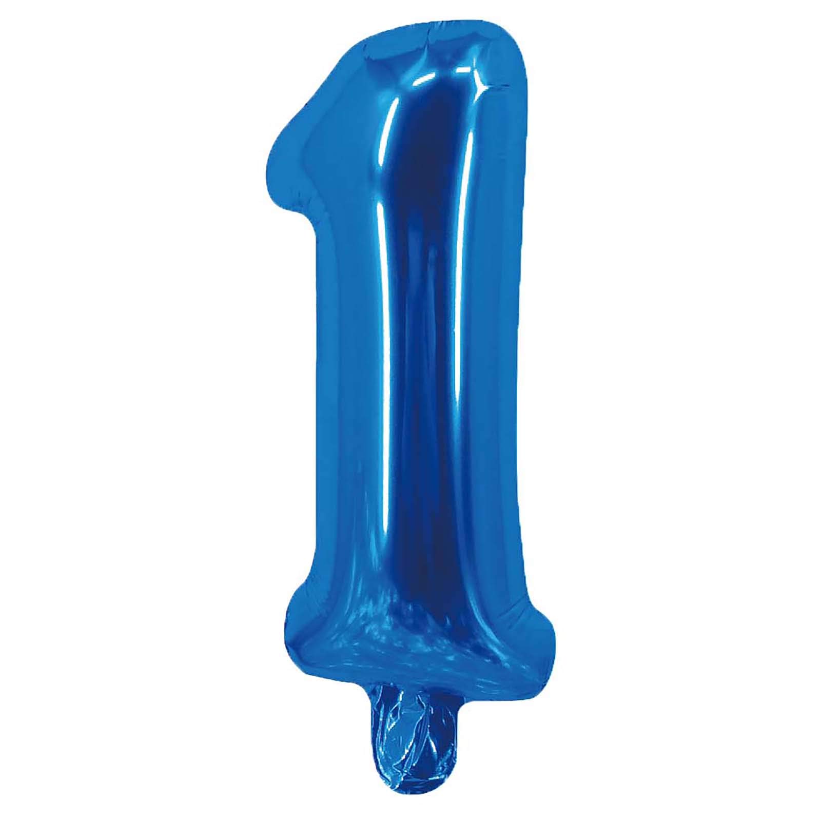 Party Time 1 Number Foil Ballon, Blue