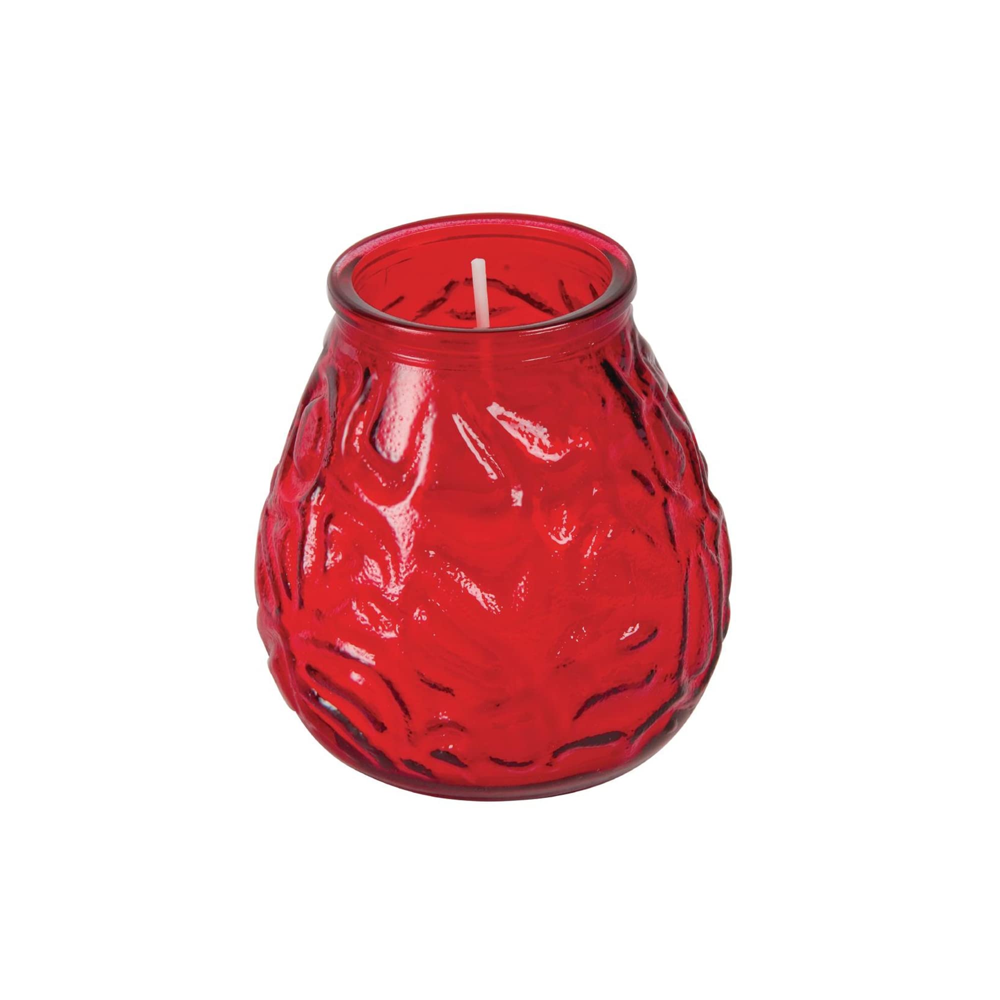 We Can Source It Ltd Boys Red – 6 X Low Glass Jar Candles With 70 Hour Burn Time – Wax Jars For Home, Garden, Restaurant & Commercial Use – Lead-Free Cotton Wick