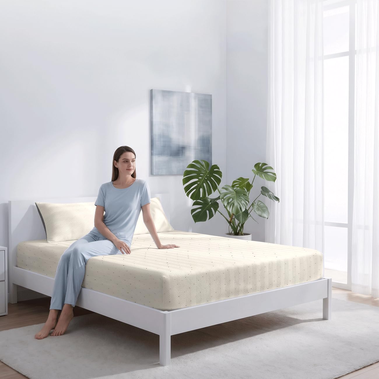Lenzuolo Con Angoli Rinfrescante (A pois 5,180x200cm)