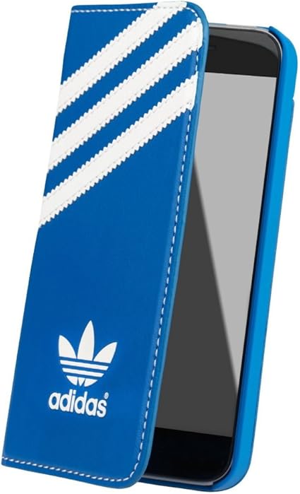 Amazon Co Jp アディダス Adidas Originals Iphonese 5 5s カードポケット付 手帳型ケース 青 白 家電 カメラ