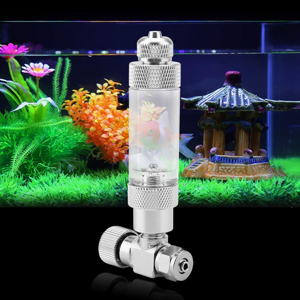 Valvola di ritegno a Spillo CO2 per Acquario Serbatoio a CO2 per Acquario Regolatore di CO2 Acquario CO2 Contametri Acquario Valvola a Spillo per generatore di CO2 Fai da Te(#4)