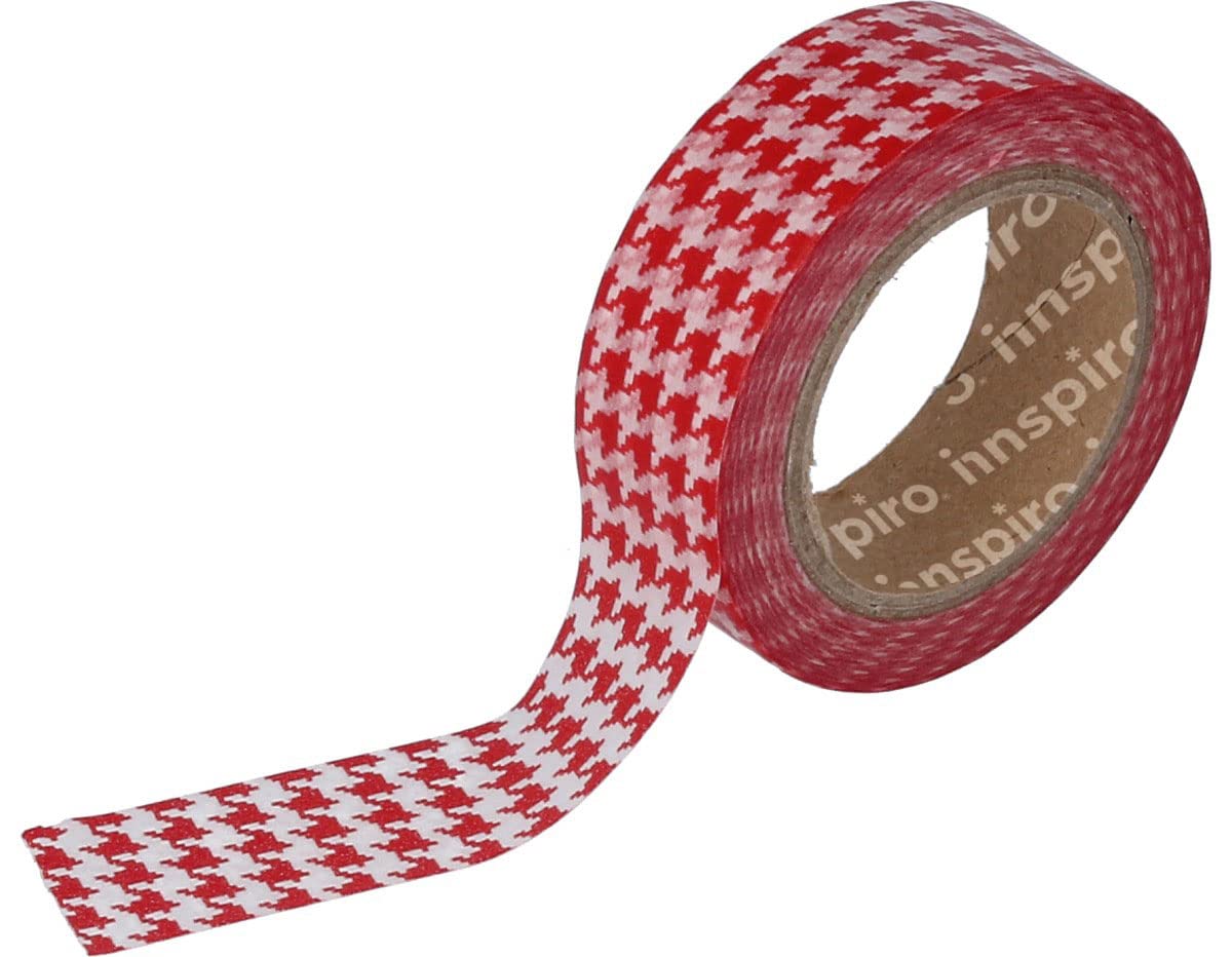 INNSPIRO Washi Tape Red Rooster Duck 15 mm x 10 m Deco Series