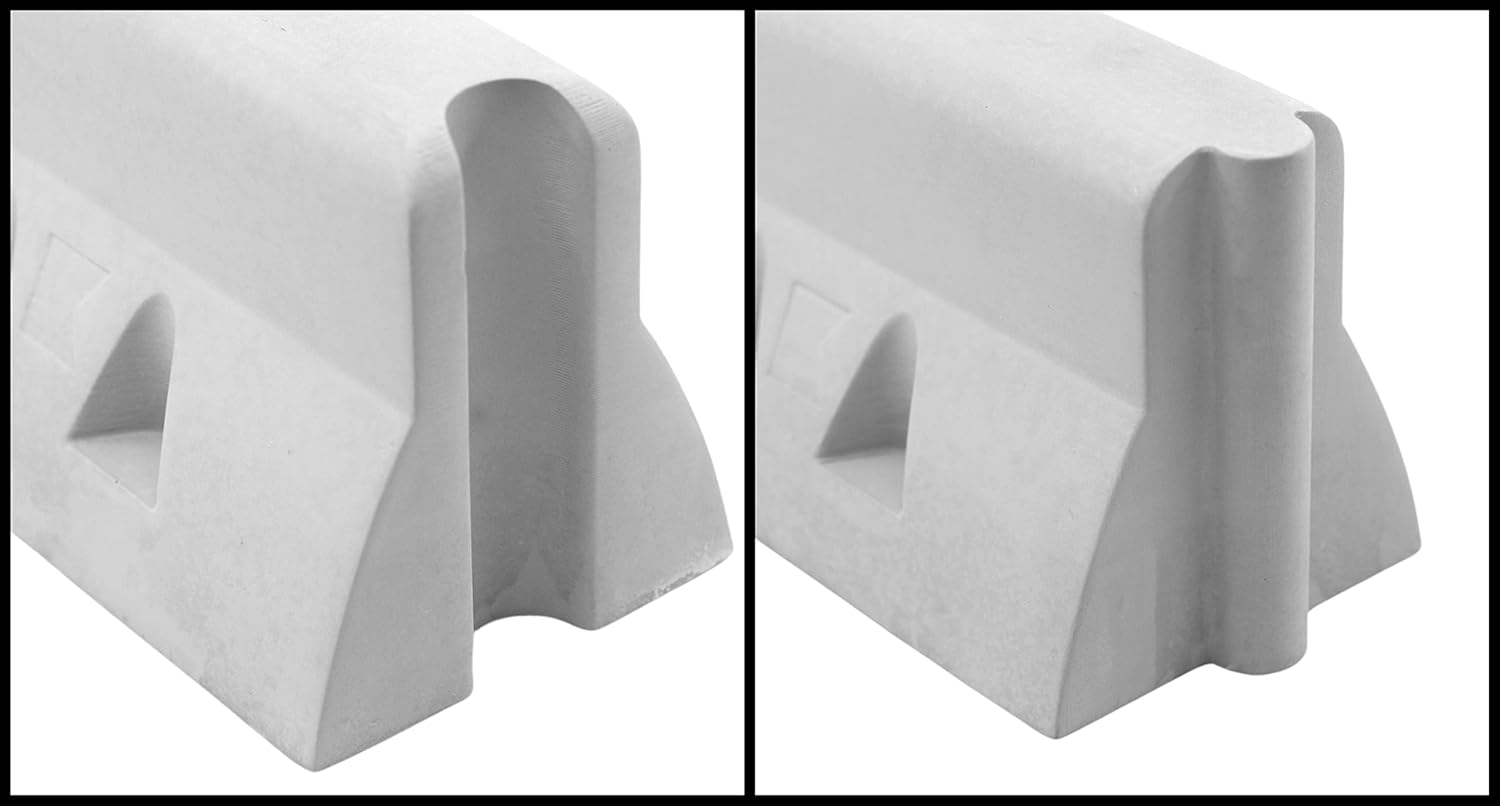 Teak Tuning Monument Series Concrete Fingerboard Jersey Barrier Obstacle - 5" Wide, 2" Tall - Ultra Premium, Super Durable Polymer Modified Concrete - Sterling Gray Colorway