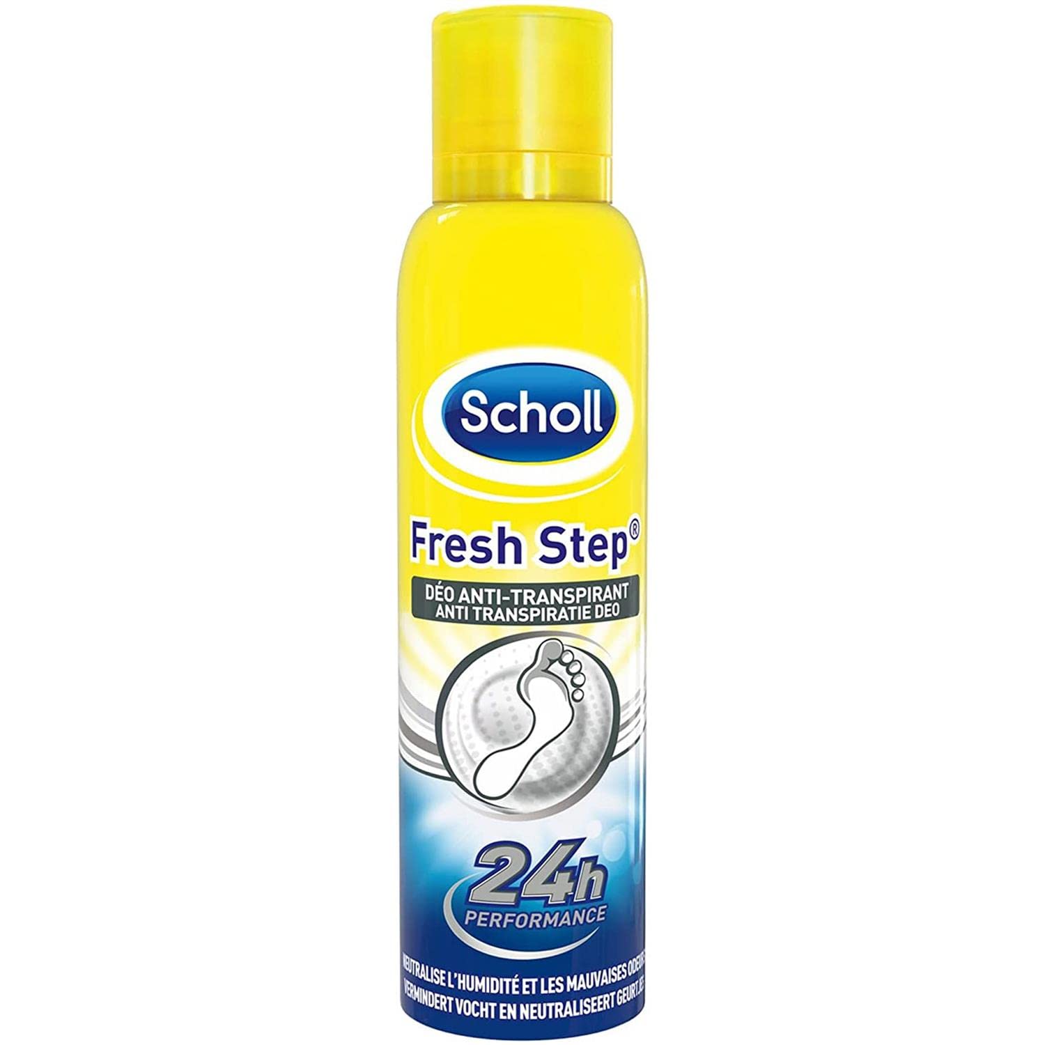 SCHOLL - Spray antitranspirante Fresh Step 24h - 5 frascos de 150 ml