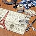 CounterArt Vintage Paris Hardboard Placemat, Set of 2
