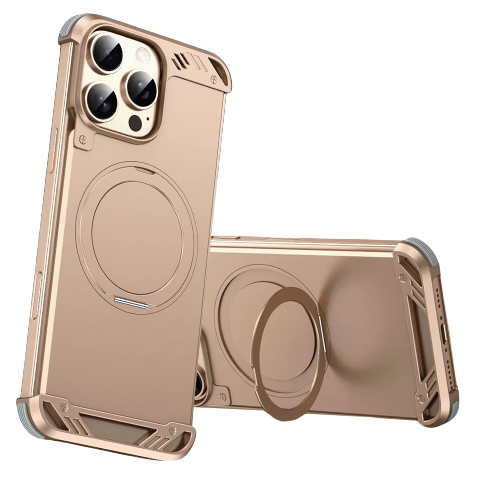 Coque creuse iPhone 16 Pro Max béquille anti surchauffe - 8