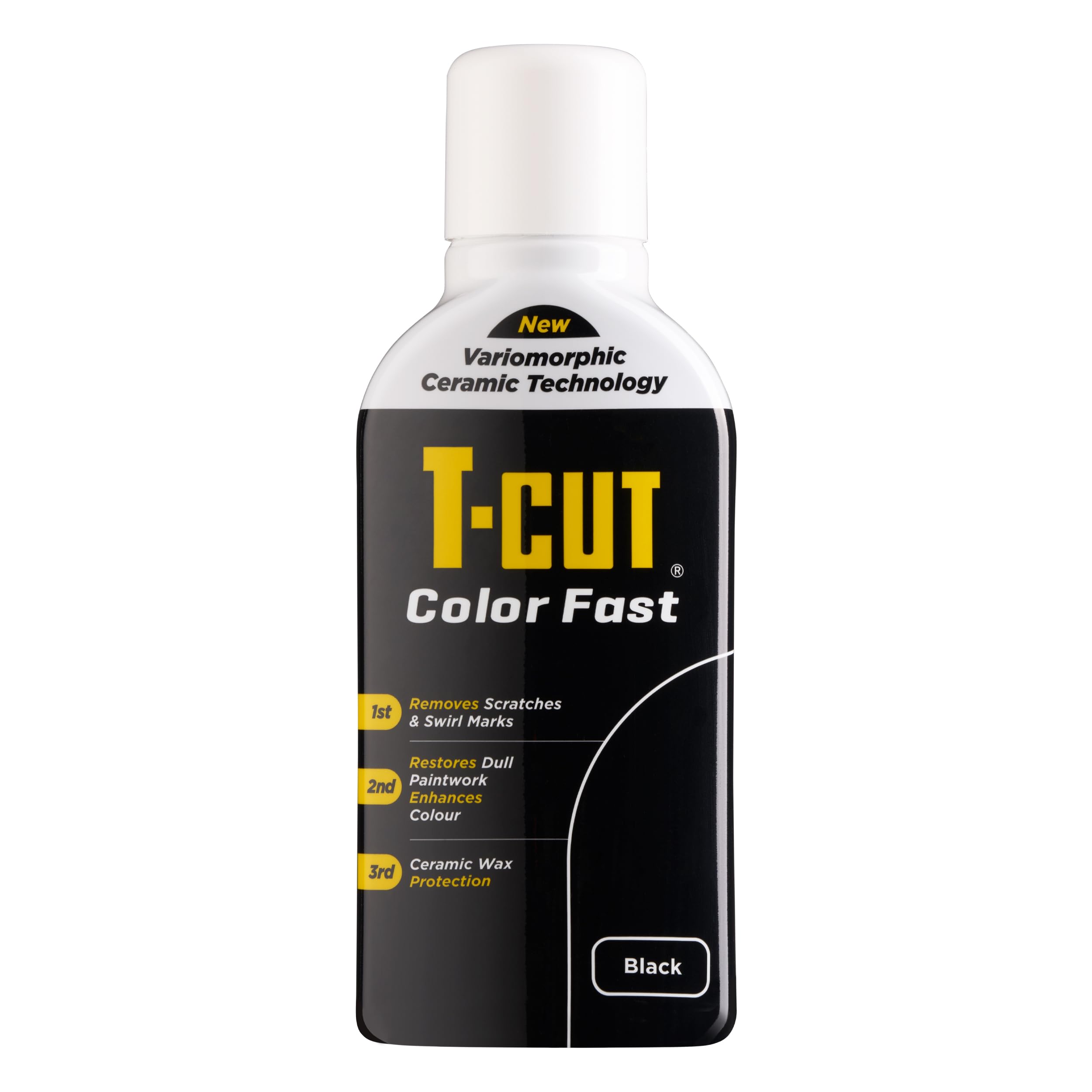 T-Cut Colour Fast 3-in-1 Paintwork Renovator, Black, 500ml