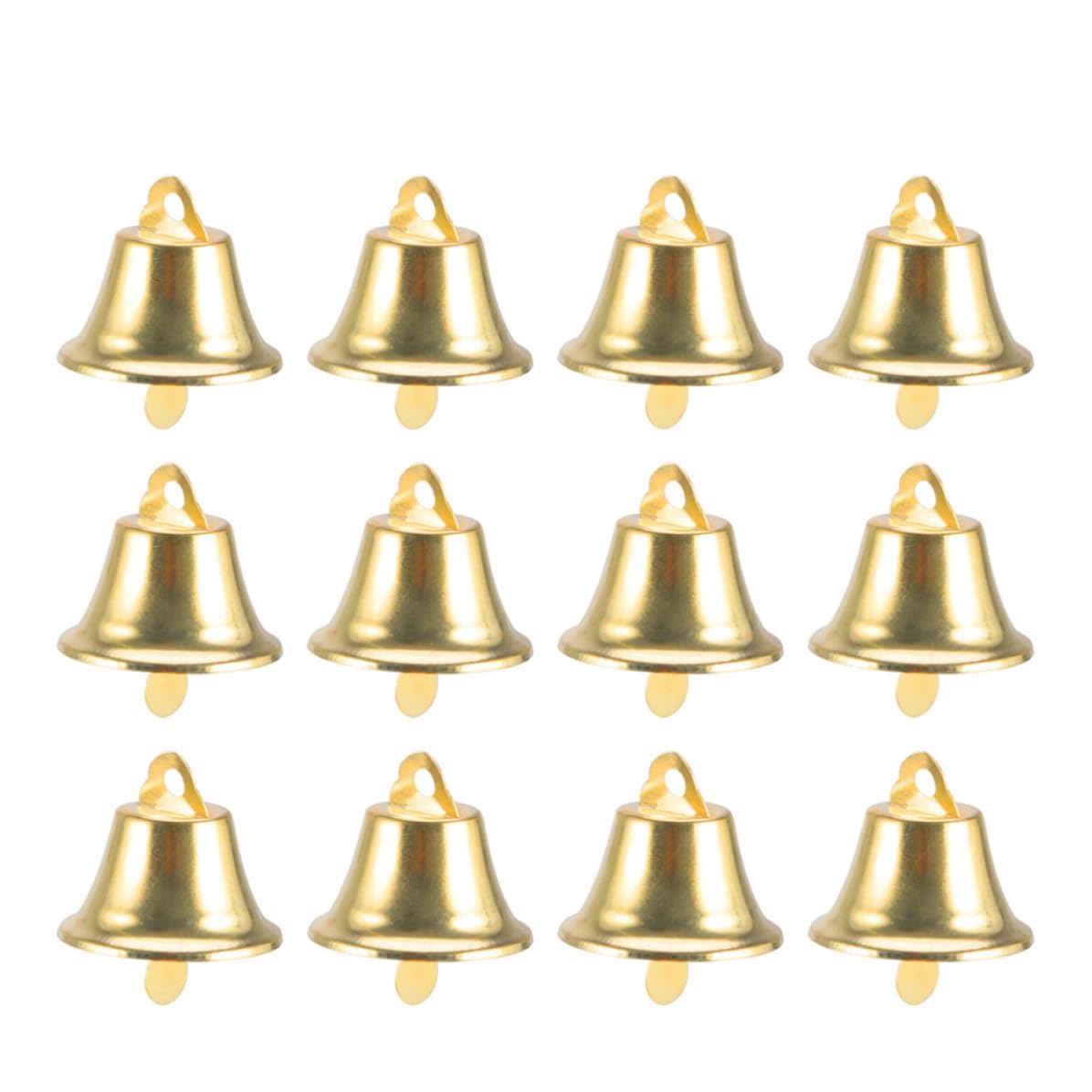 Campanas doradas de Navidad Alasum, juego de 120 piezas de hierro mini para colgar y DIY