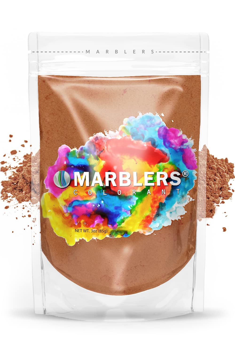 MARBLERS Mica Powder Colorant 3oz (85g) [Bronze] | Pearlescent Pigment | Tint | Pure Mica Powder for Resin | Dye | Non-Toxic | Great for Epoxy, Soap, Nail Polish, Cosmetics and Bath Bombs…