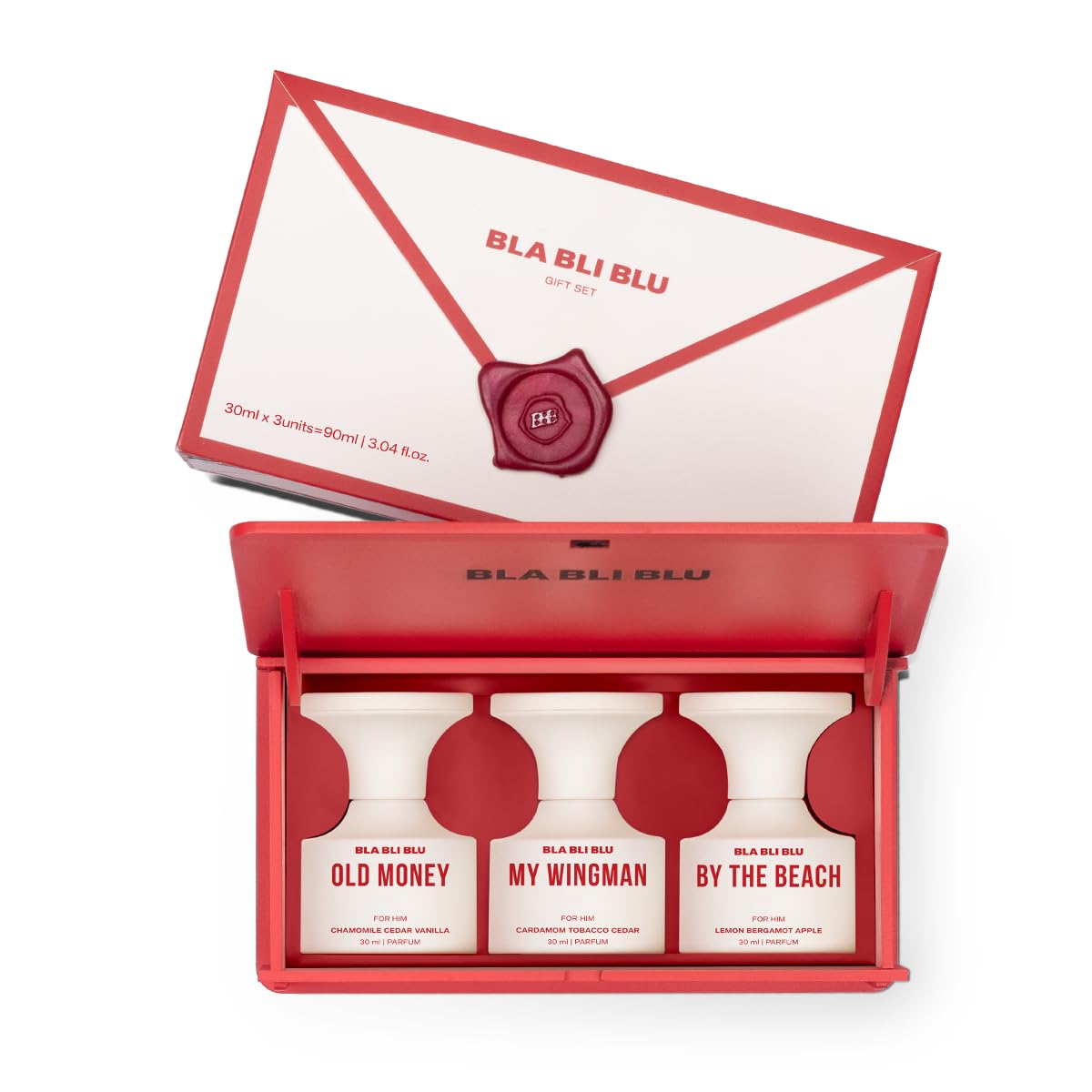 BLABLIBLU Perfume Gift Set for Men|3x30ml|Long-Lasting Parfum Fragrances - better than EDP, EDT & EDC |Old Money, By the Beach and My Wingman|Woody, Musky Perfume For Man