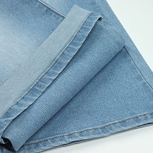 KIDSCOOL SPACE Girls Flare Jeans,Little Big Girl High Stretch Wide Leg Denim Pants4