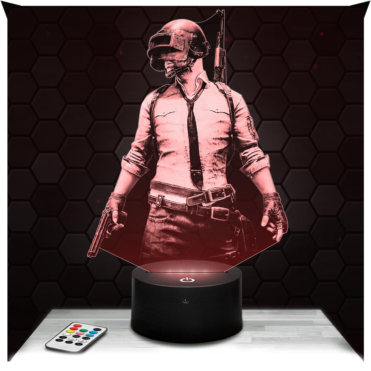 Lampephoto.fr - P U B G 3D Lamp Decoration 3D P U B G lamp Gaming Object Gamer Video Games Gift idea Soft Light Decoration Night Light Decor, Original Christmas, Gift idea for Teenagers, Merchandising