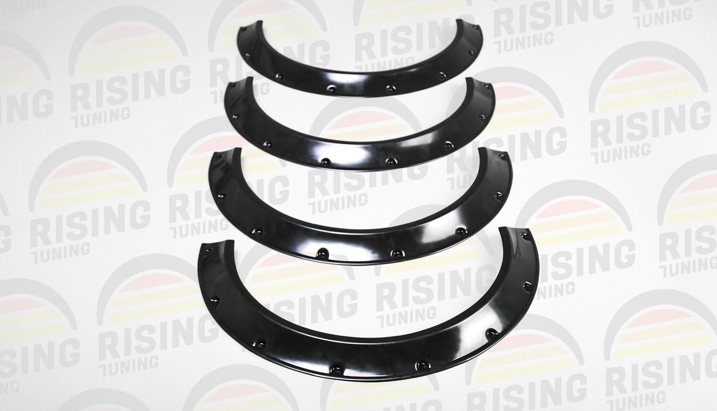 Rising Tuning - Universal JDM Fender Flares Modern style (mini) 1,6 inch (40mm) 4pcs Wide set length 750mm Wheel Arch Overfender Wide Body