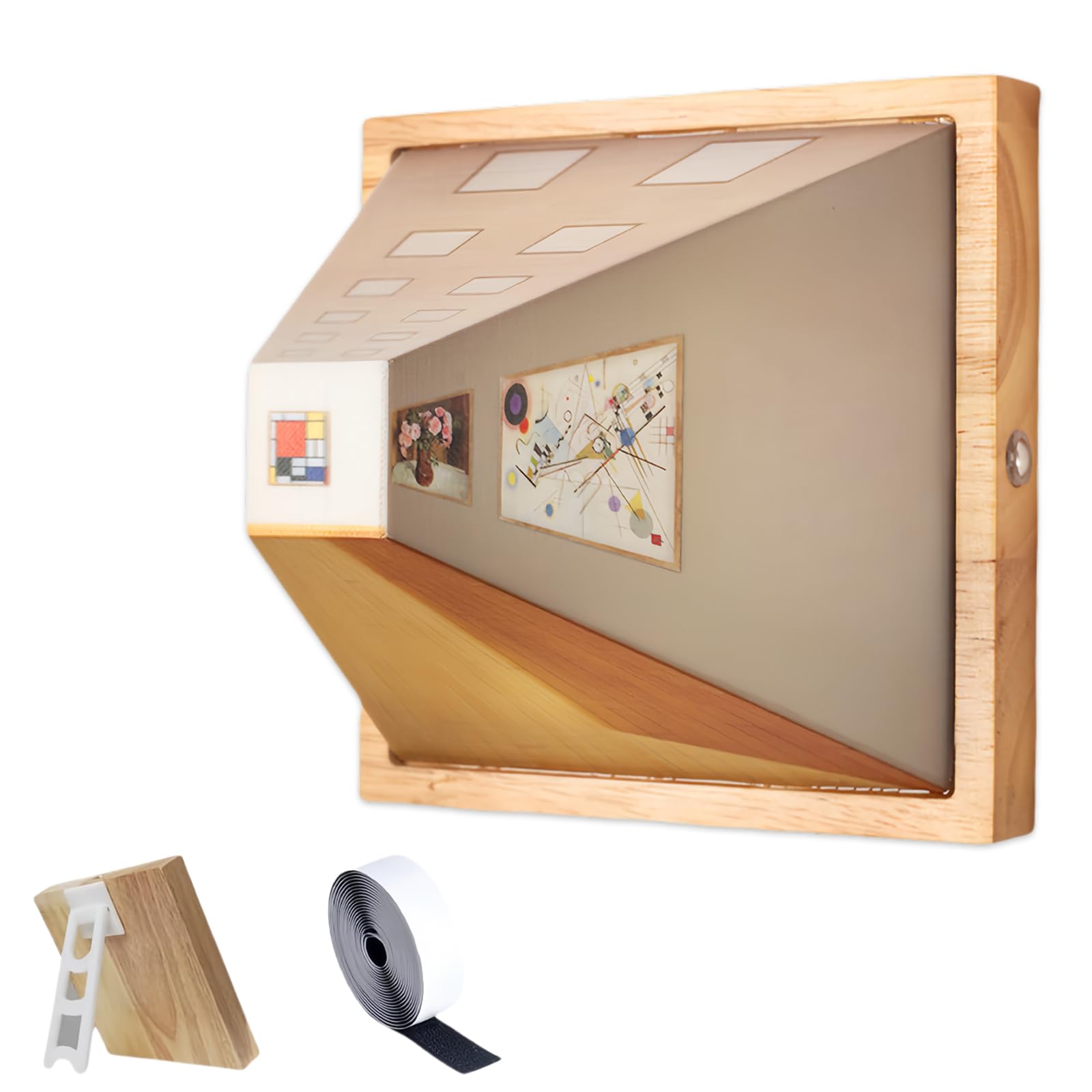Luce notturna 3D, lampada decorativa a LED con design creativo a parete, stile artistico classico, effetto visivo unico per la casa o l'ufficio