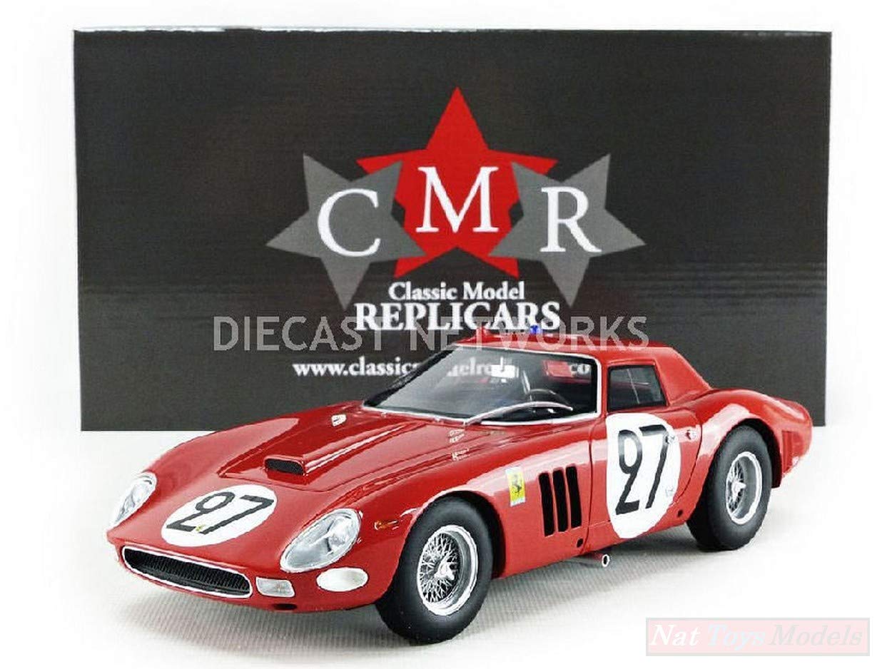 CMR CLASSIC MODEL REPLICARS SCALE MODEL COMPATIBLE WITH FERRARI 250 GTO N.27 9th LM 1964 F.TAVANO-B.GROSSMANN 1:18 CMR077