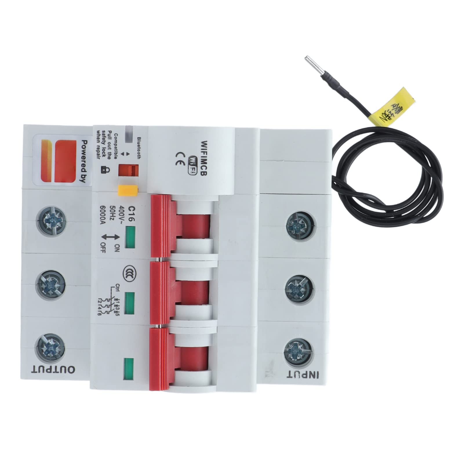 YWBL-WH 3p Interruttore di Controllo Telecomando WiFi per Interruttore Smart con Blocco di Sicurezza, Adatto per il Controllo della Luce Esterna (16A)