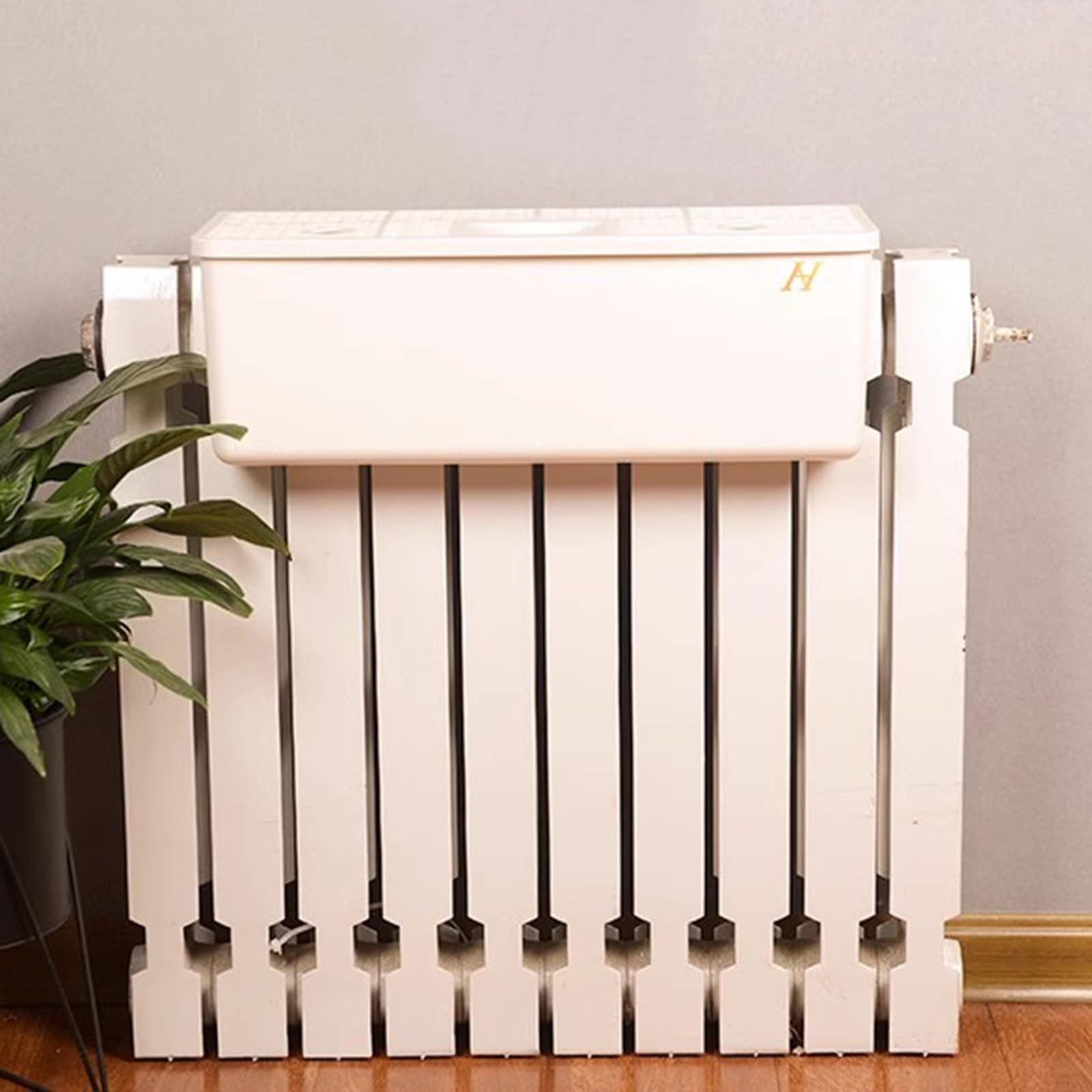 Nawilżacz powietrza chłodnicy, nawilżacz parowy wykorzystujący ciepło z grzejnika, nawilżacze pokojowe do domu, łatwy w instalacji, odpowiedni 48 x 18,5 x 16,3 cm