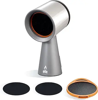 Portable Range Hood 3-Speed Suction Desktop Compact Range Hood with Activated Carbon Filter, Low Noise, Grey