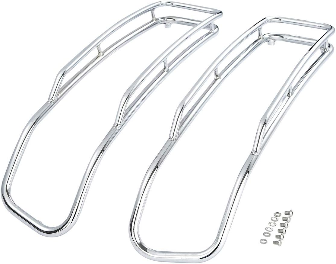 TCMT Saddlebags Lid Top Rail Guards Fit For Harley 2014-2024 Touring Road King Road Glide FLH FLHX FLHS FLHTK FLTC FLTRU