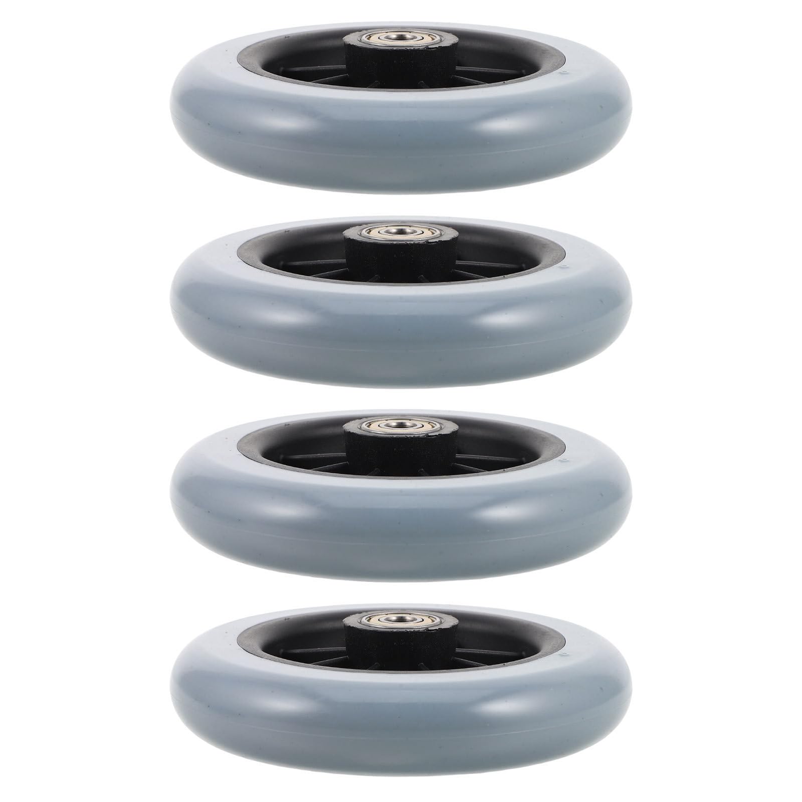 4 Piezas Rueda Delantera para Andador de Goma 5 Pulgadas