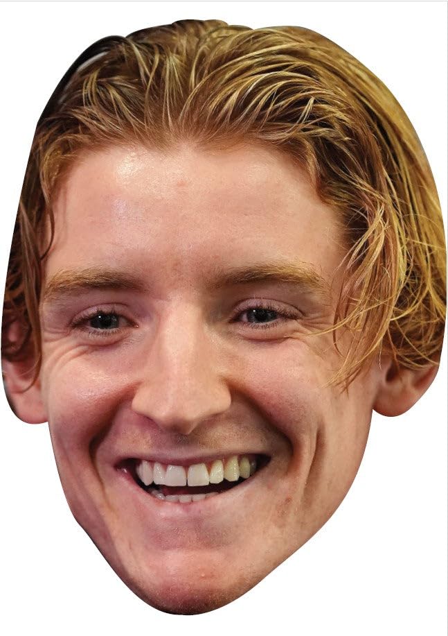 FoxyPrinting Anthony Gordon Face Mask 2026 – England Football Player Celebrity Card Face Mask – Celebrity Mask for Stag Do, Hen Night, Fancy Dress & Costume Parties – Funny Adult Card Mask