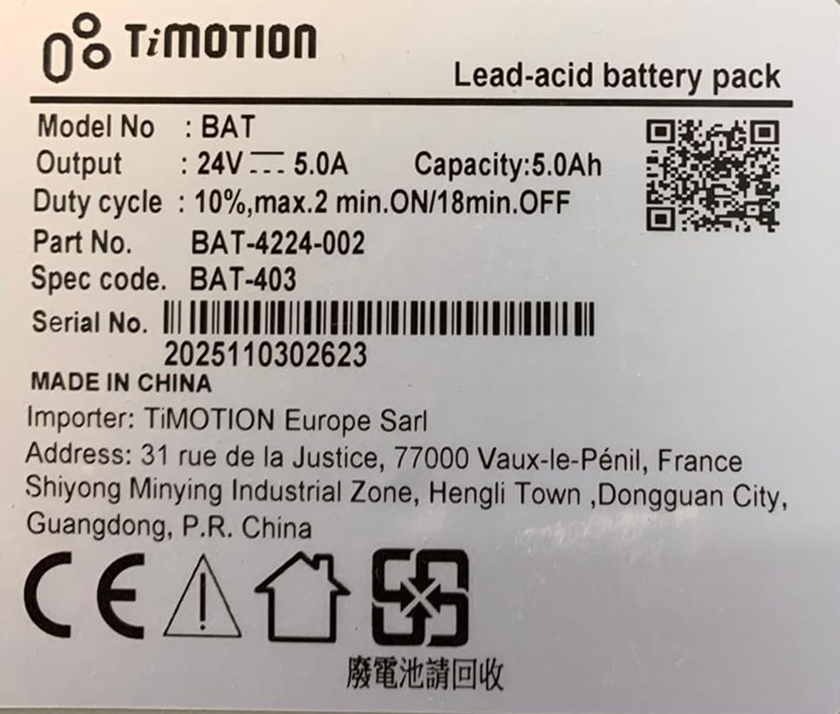 Batteria per il 180 kg per sollevamalati linea Kompass e arkimed modelli RI835 RI830 RI820 RI810 RI710 RI701 RI815 RI705 Art. RIR110