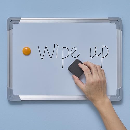 Miniatura 5 de Favide Paquete de 24 borradores magnéticos para pizarra blanca, limpiadores de pizarra blanca para aula, hogar y oficina (cuadrado, negro)