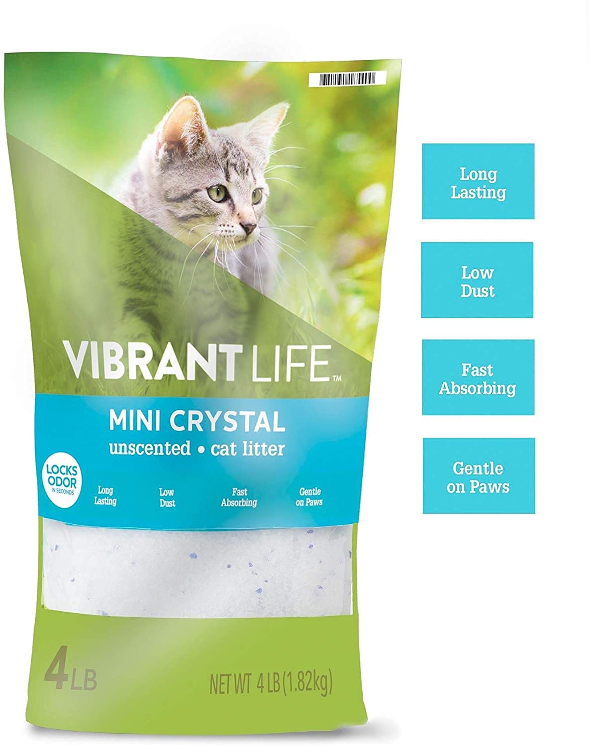 Vibrant Life Cat Litter Ultra Premium Crystals Litter, Unscented Non