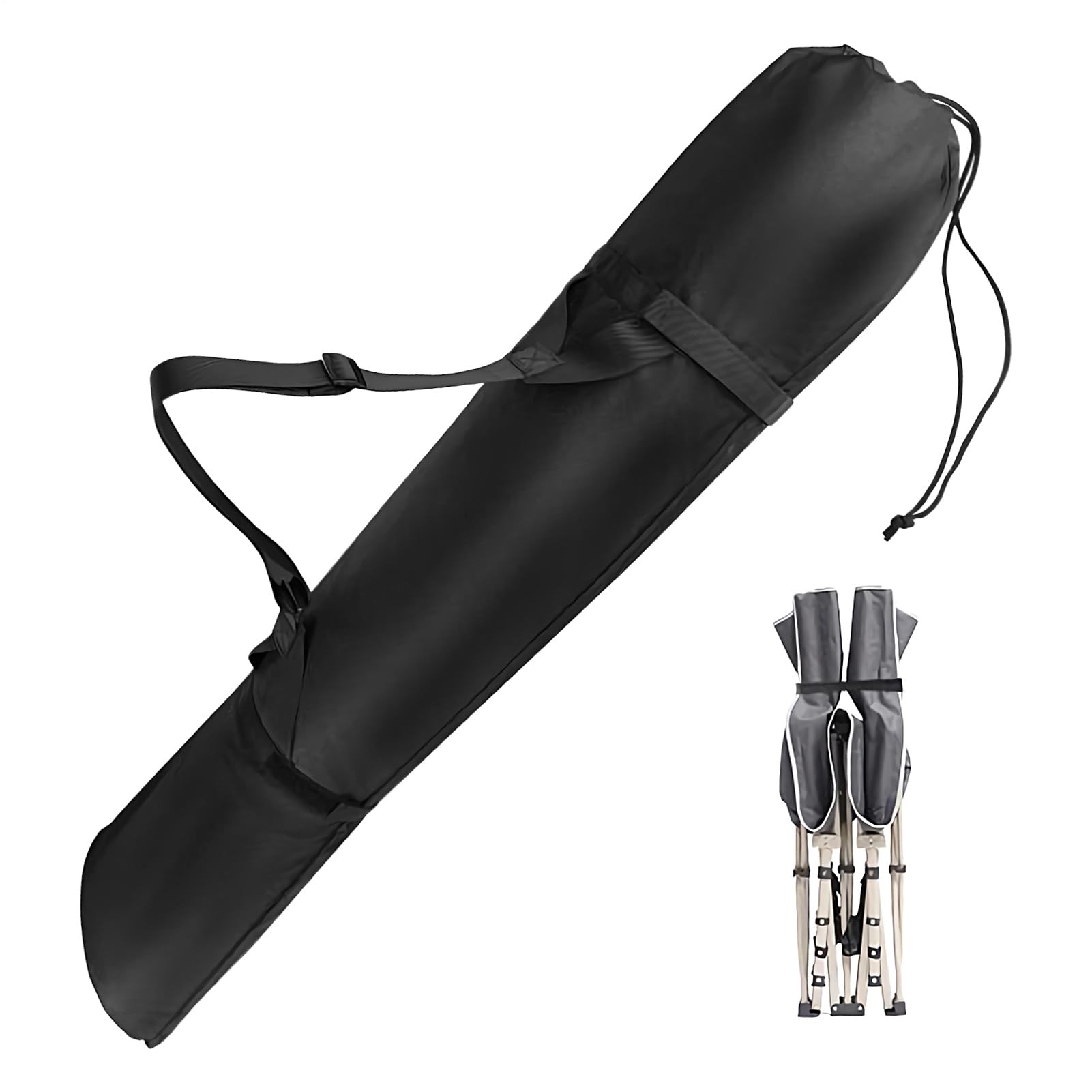 Étui de stockage grand pliable 120 cm avec bandeoulière robuste