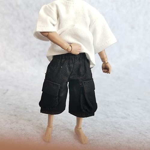 Miniatura 3 de Ropa de figura a escala 112, ropa masculina, camiseta, pantalones, pantalones, ropa para figura de acción masculina de 6 pulgadas, muñeca corporal