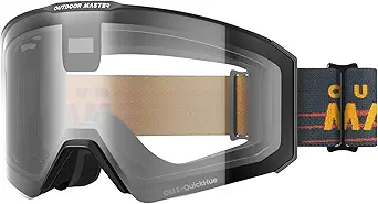 OutdoorMaster Falcon Ski Goggles Lens by ZEISS, OTG Snowboard Goggles Anti-fog, Magnetic Interchangeable Lens, Snow Goggles