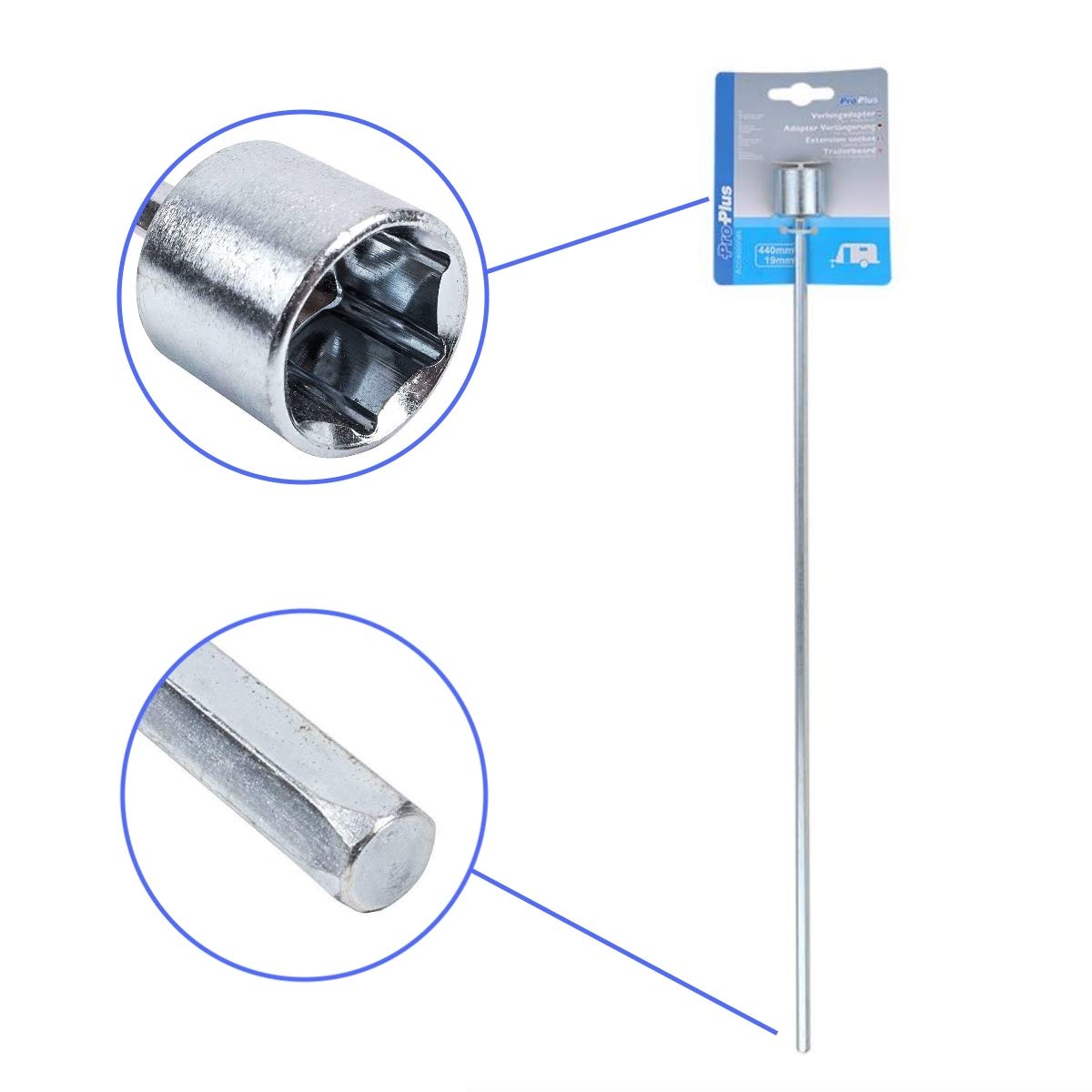 4 x Stützplatten für Wohnwagenstützen + Wasserwaage + passender 19mmVerlängerung