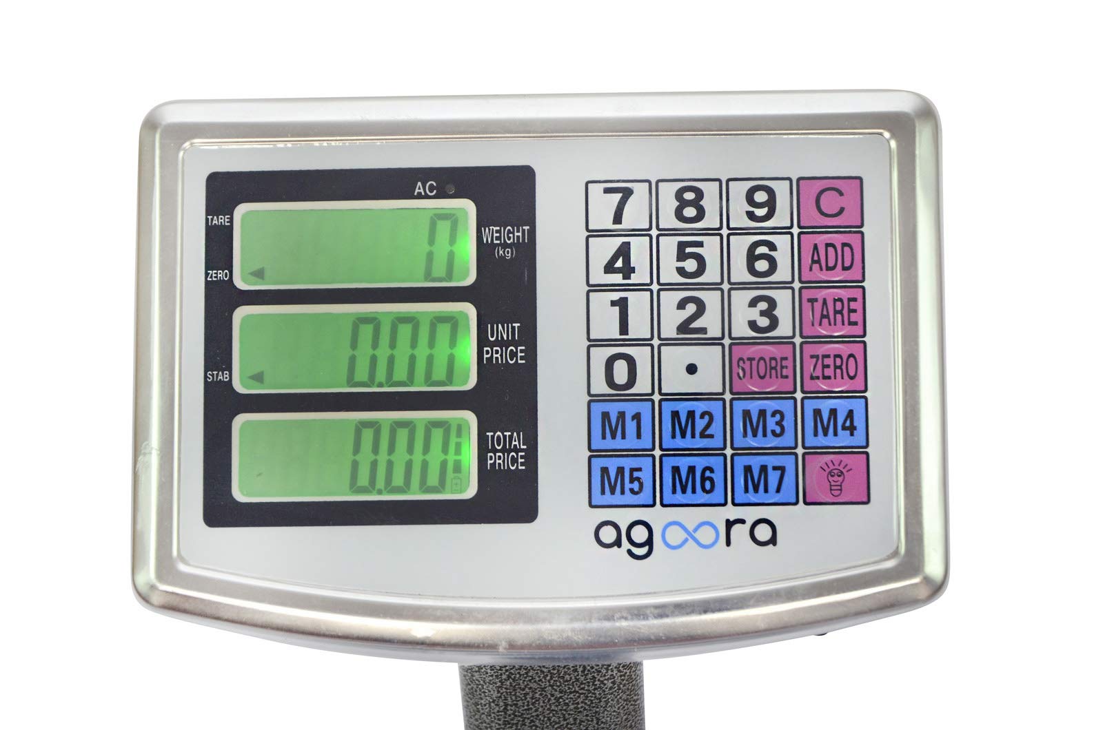 Báscula Industrial 300kg/50g, Pantalla LCD Digital, Plegable, Balanza De Plataforma Reforzada 40x50cm, Acero Tratada Térmicamente, Báscula De Paquetes Postales Para Pesaje