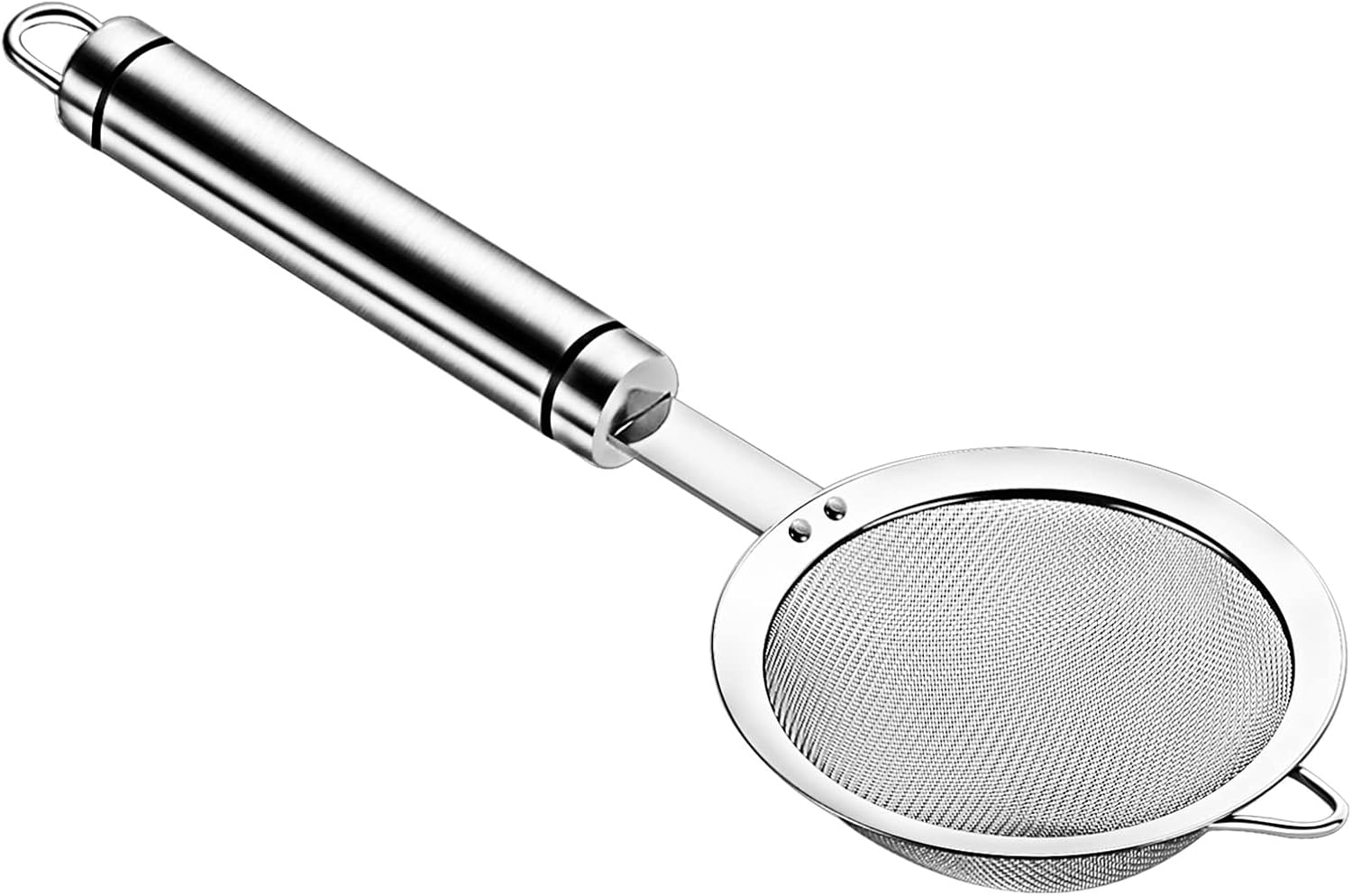 Adjaso 3.3inch 304 Stainless Steel Fine Mesh Strainer for Kitchen