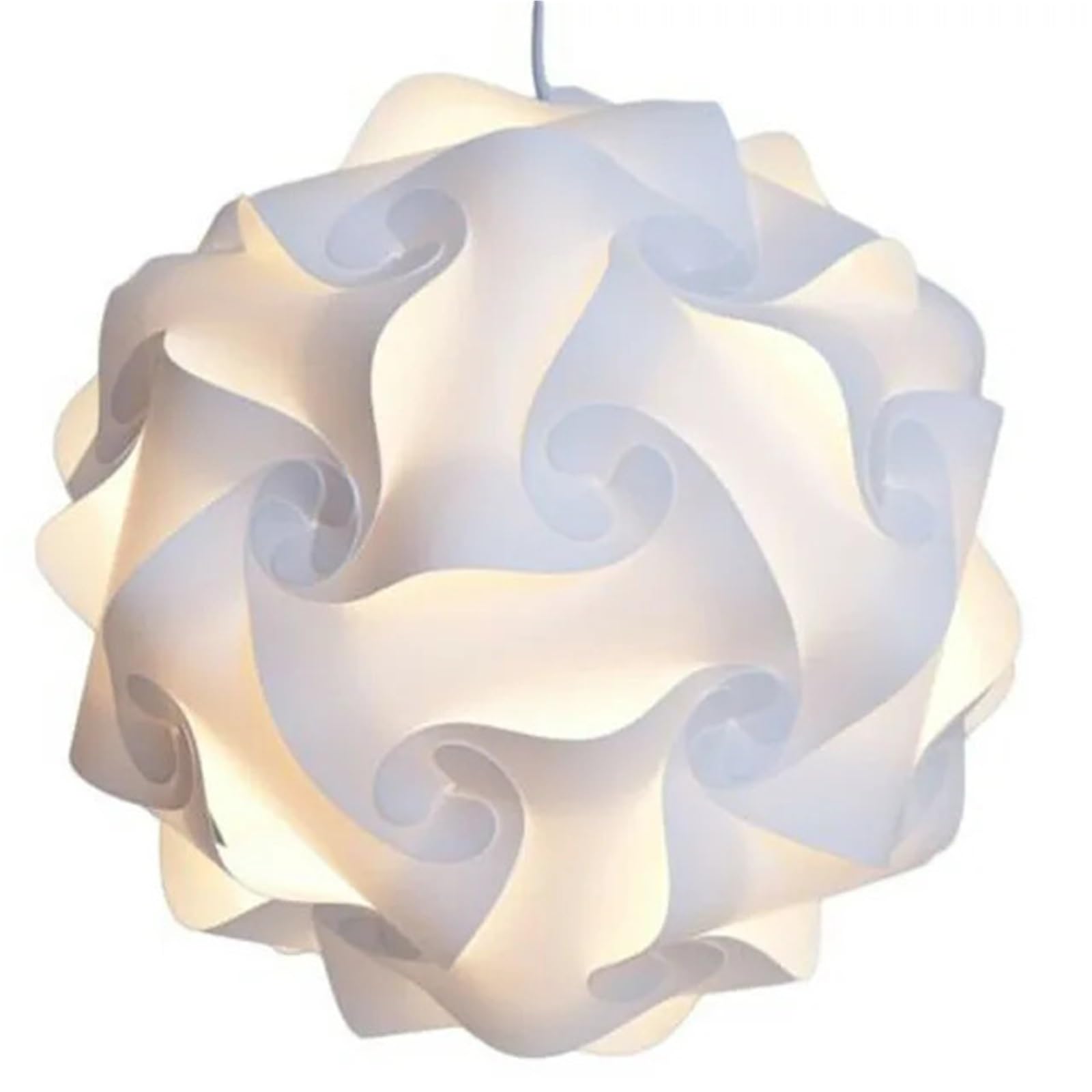 RRYPBOVG Pendant Lights Shade Puzzle Lamp Shade Creative DIY Chandelier Light 25CM Modern Ceiling Lampshade(White)