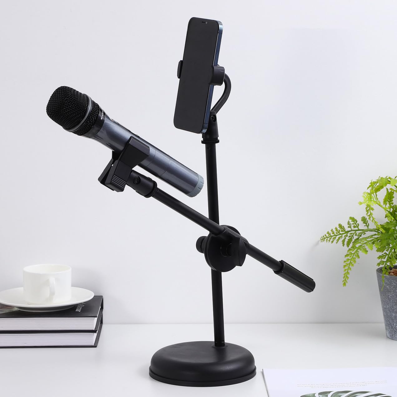 1 Juego soporte de micrófono Grabación soportes soporte de escritorio mic stand Portes de micrófono accesorios de micrófono soporte para micrófono de escritorio el plastico