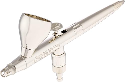 Harder & Steenbeck Airbrush Kit - Evolution Silverline fPc Two in One I German-Engineered Dual Action Airbrush Painting Set with Gravity Feed I