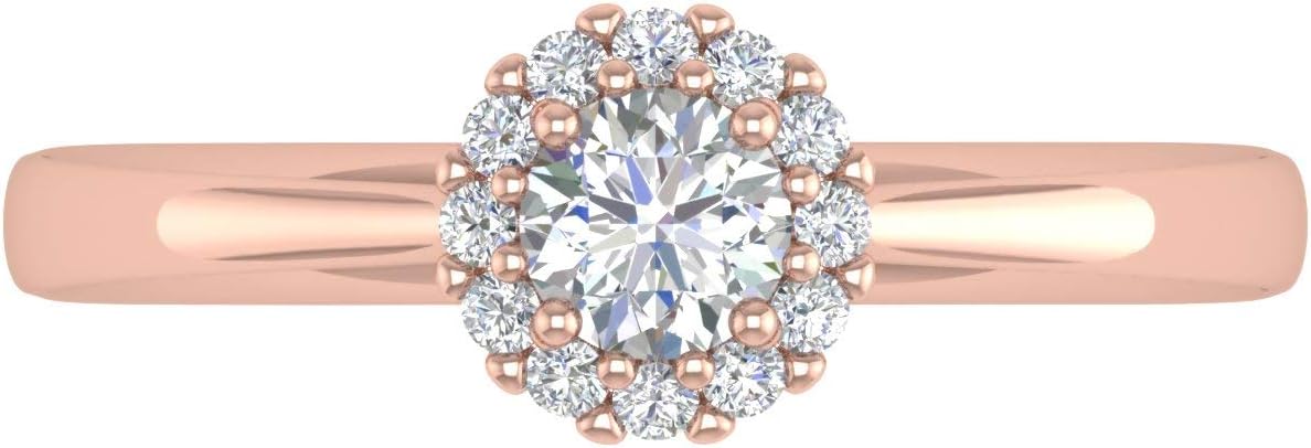 1/3 Carat Diamond Engagement Ring in 14K Gold