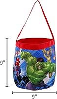 Vista 4 de Marvel Super Hero Adventures - Cesta plegable de nailon para regalo Azul